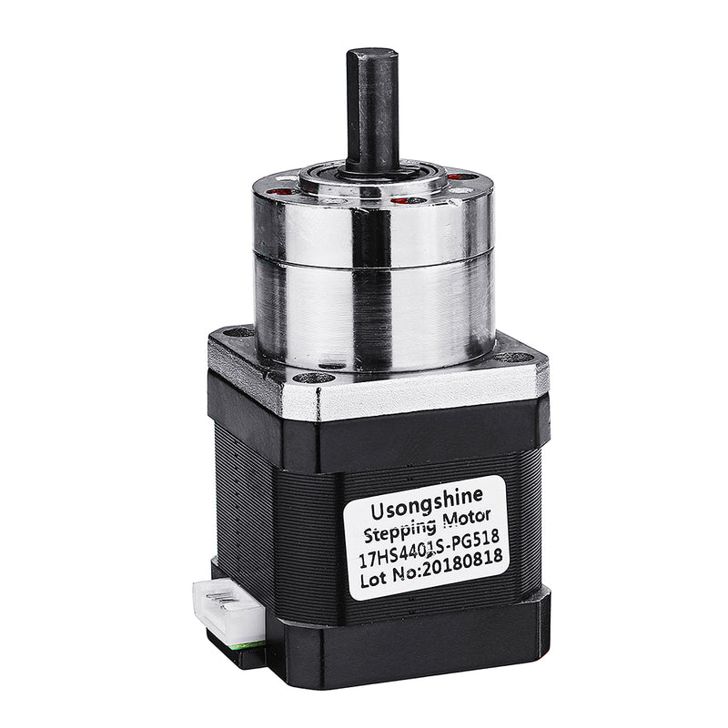 17HS4401S-PG518 4-lead Nema17 Extruder Gear Ratio 5.18:1 Stepper Motor For 3D Printer CNC Part