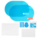 2Pcs Car Waterproof PET Anti-fog Rearview Mirror Side Window Soft Protective Film Transparent