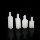 Suleve M2.5NH1 200Pcs Nylon Screw White/Black Hex Screw Nut PCB Standoff Spacer Assortment Kit