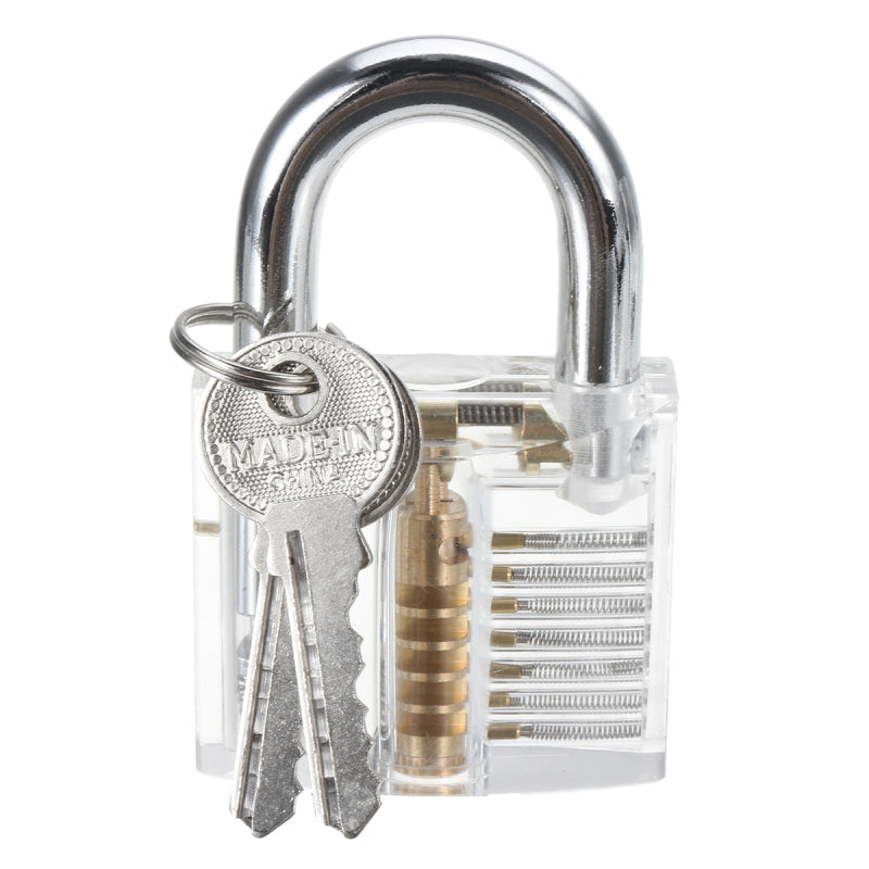 DANIU 16pcs Padlock Locksmith Training Starter Practice Kit Lock Unlocking Picks Hand Tool