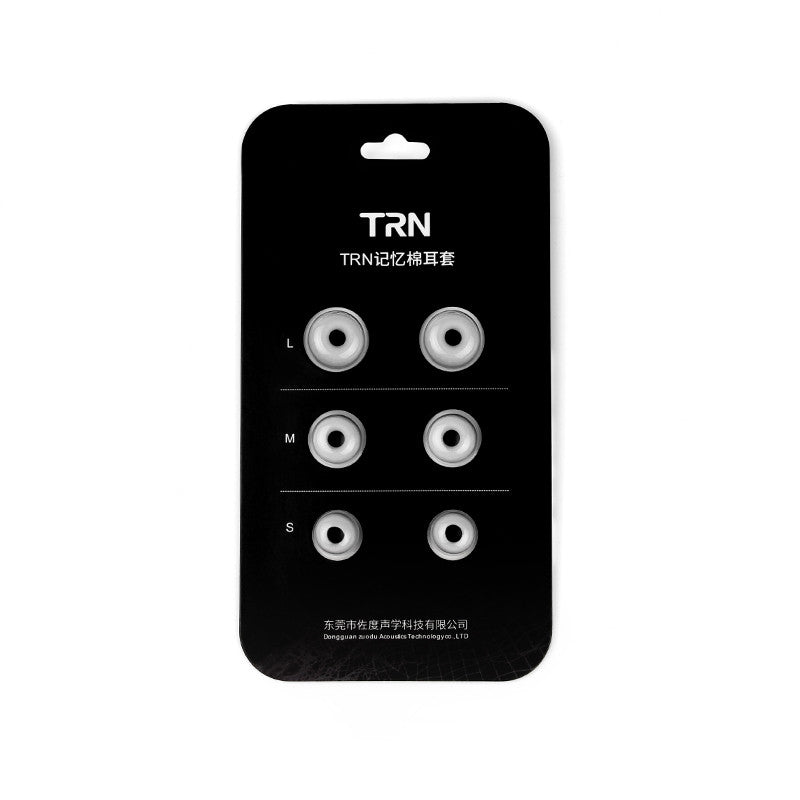 TRN 3 Pairs of Rebound Memory Foam Tips Silicone In-ear Earbuds for Earphone Headphone