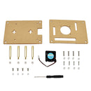 Acrylic Protective Case with Cooling Fan for Raspberry Pi 4 Model B/3B+/3B/2B