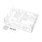 Enclosure Protective Transparent Assembly Case For Raspberry Pi 3 Model B+