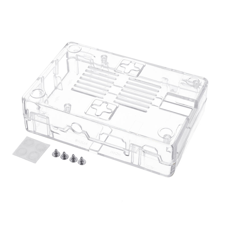 Enclosure Protective Transparent Assembly Case For Raspberry Pi 3 Model B+