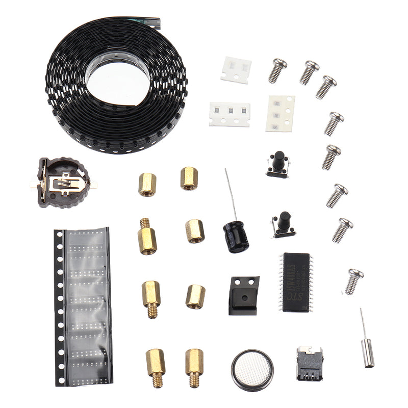 SMD LED Dot Matrix Digital Clock Production Kit Electronic DIY Clock Kit Electronic Production Parts