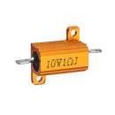 RX24 10W 1R 1RJ Metal Aluminum Case High Power Resistor Golden Metal Shell Case Heatsink Resistance Resistor