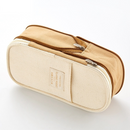 Color Canvas Stretch Pencil Case Double Layer Large Capacity Pencil Box Cute Pencilcase Kids School Stationery