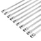 10pcs 304 Stainless Steel Zip Tie Header Wrap Self Locking Metal Cable