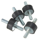 4pcs M6x20x10mm Rubber Shock Absorber Doubles Ends Rubber Mounts Vibration Isolator Mounts