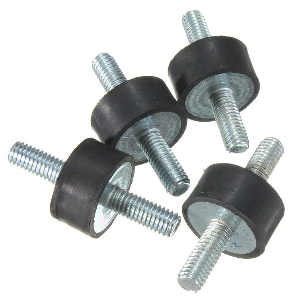 4pcs M6x20x10mm Rubber Shock Absorber Doubles Ends Rubber Mounts Vibration Isolator Mounts