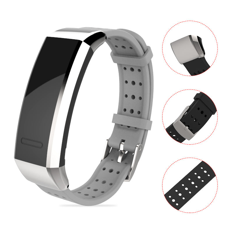 Mijobs Wristband Silicone Watch Band for Huawei Band 2 Pro B19 B29 Smart Watch
