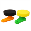 Car Waxing Cleaning Sponge Delicate Soft Plastic Handle Round Waxer Car Maintenance Tools