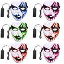 Halloween Mask LED Luminous Flashing Party Masks Light Up Dance Halloween Cosplay Props