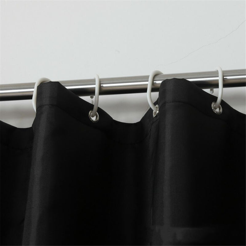 Waterproof Black Shower Window Curtain Bathroom Drape Hotel Home Decor Fashion