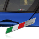 Aluminum Car Decal Stickers Italy National Flag Fender/Trunk Emblem Badge Fits Alfa Ro meo FIAT