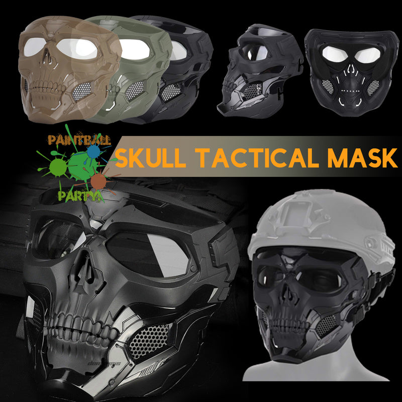 WOSPORT Skull Airsoft Paintball Mask Full Face Tactical Mask For Halloween