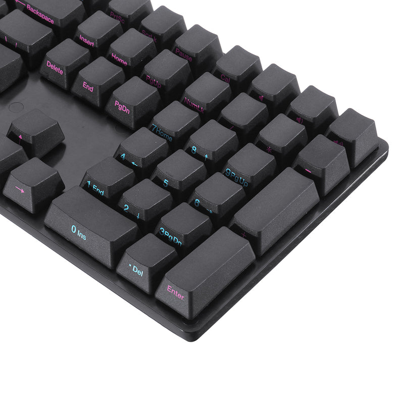 AKKO Midnight Side Printed PBT OEM Height Keycaps 108 Key Keycap Set for RK919 Mechanical Keyboard