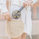 Well Star WT-F13 Portable Handheld Mini Fan USB Rechargeable Fan with Base Strong Wind Small Fan Mini Desktop Mobile Phone Holder Fans