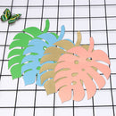 6Pcs Handmade Paper Monstera Leaves DIY Wall Sticker Backdrop Wedding Party Decor Craft