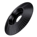 Drillpro Black 110x16/110x22mm Bevel Wood Carving Disc Tungsten Carbide Shaping Disc Angle Grinding Wheel Sanding Carving Rotary Tool Abrasive Disc for Angle Grinder