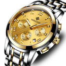 WISHDOIT WSD-016 Men Watch Fashion Chronograph Stainless Steel Strap Wrist Watch