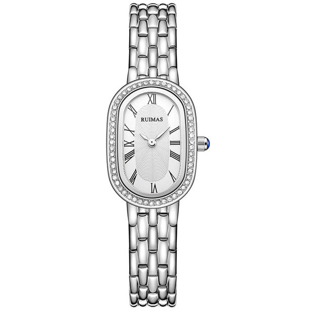 RUIMAS 558 Women Bracelet Watch Fashionable Roman Number Square Dial Quartz Watch
