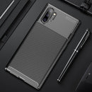 Bakeey Protective Case For Samsung Galaxy Note 10 Plus/Note 10+/Note 10+ 5G Slim Carbon Fiber Fingerprint Resistant Soft TPU Back Cover