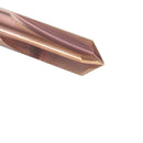 Drillpro 4 Flutes 90 Degree Chamfer Mill HRC60 3-12mm Tungsten Steel AlTiN Coating Milling Cutter