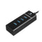 BIAZE HUB9 Aluminum Alloy USB 3.0 to 4-Port USB 3.0 OTG Hub Adapter 1M