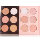 MISS ROSE 6 Colors Highlighter Powder Shading Shimmer Contour Mineral Nude Makeup Cosmetic