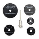 6pcs Metal HSS Circular Saw Blade Set Cutting Discs for Rotary Tool