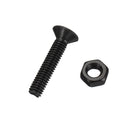 Suleve MXCH7 460Pcs M3 M4 M5 Flat Head Hex Socket Screw Carbon Steel 10.9 Grade Bolt Nut Assortment Kit 8-20mm