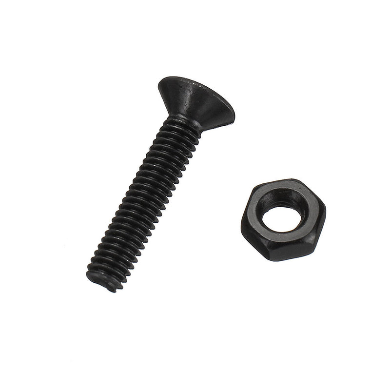 Suleve MXCH7 460Pcs M3 M4 M5 Flat Head Hex Socket Screw Carbon Steel 10.9 Grade Bolt Nut Assortment Kit 8-20mm