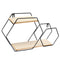 Modern Iron Stand Mount Wall Hang Shelf Receiving Frame Holder Home Decorations