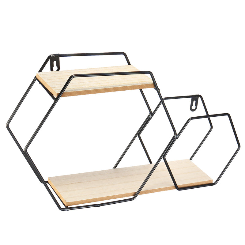 Modern Iron Stand Mount Wall Hang Shelf Receiving Frame Holder Home Decorations