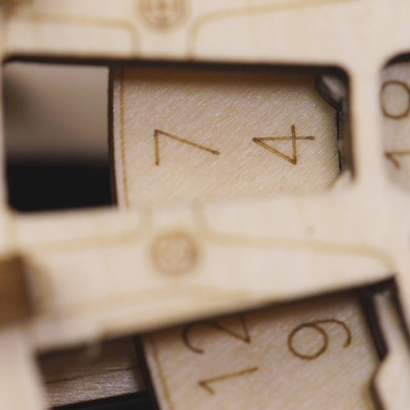 3D Self-Assembly Wooden Perpetual Calendar Mechanical Gears Building Kits Puzzle Building Model Gift