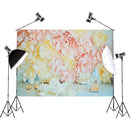 5x3ft 7x5ft Pink Petals Newborn Baby Photography Backdrop Studio Prop Background