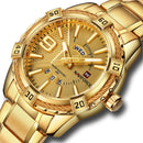 NAVIFORCE 9117 Waterproof Men Wrist Watch Calendar Full Steel Quartz Watches