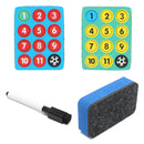 Magnetic Training Football Pro Soccer Tactic Board Folder Leather Portable