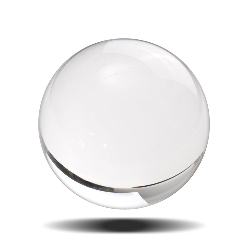 4 Inch Clear Round Glass Artificial Crystal Ball Sphere Decorations Christmas Gift