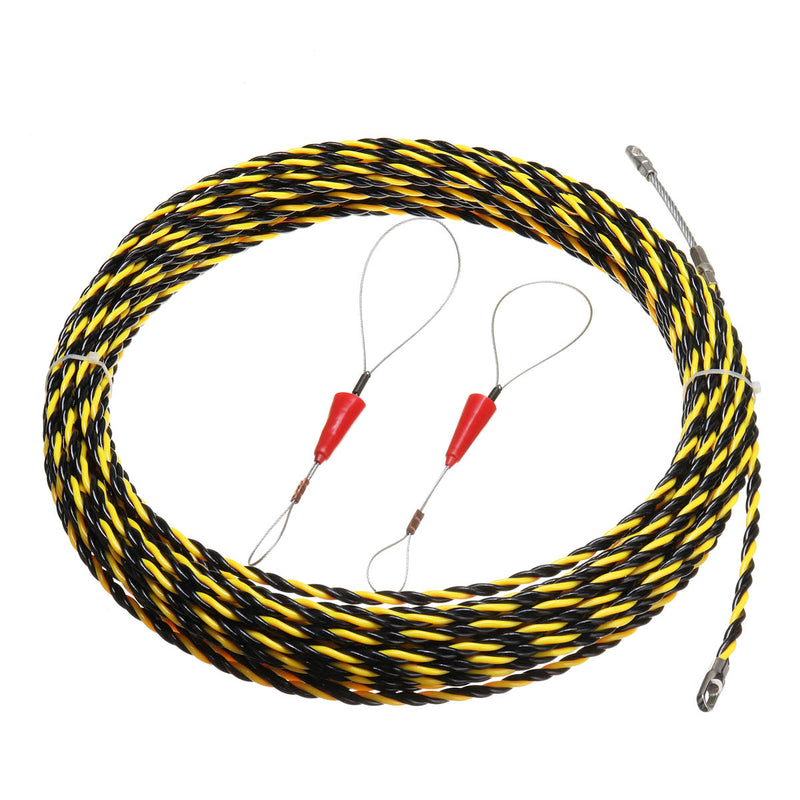 5m/10m/15m/20m Spiral Cable Puller Conduit Snake Cable Rodder Fish Tape Wire Guide
