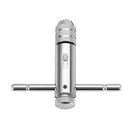 Drillpro T Handle Ratchet Tap Wrench with 5pcs Titanium Coated M3-M8 Screw Tap Thread Plug Tap