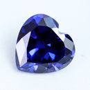 Royal Tanzanite Blue Sapphire 10x10mm 6.46ct Heart Faceted Cut Loose Gemstone Decorations