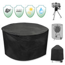 30inch Patio Round Pit Cover Waterproof UV Protector Grill BBQ Chair Table Shelter Black