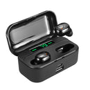 TWS G65 bluetooth 5.0 Wireless Earphone Dual Display 3500mAh Smart Touch Stereo Sports Hifi Headphones With Mic