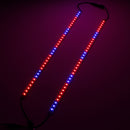 2pcs 550 RGB Non-Waterproof LED Hard Rigid Strip Bar Glow Plant Light with AC Adapter AC85-265V