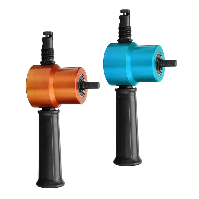 Blue or Orange Double Headed Sheet Metal Cutting Nibbler Drill Attachment Metal Cutter