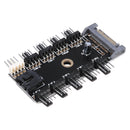 SATA PWM Fan Hub Speed Controller Regulator For Computer Case Fans