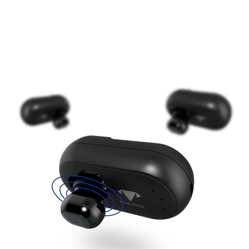 BUlEJDOG Solar Energy Car Wireless bluetooth Earphone Magnet Charging Dual Noise Cancelling Earphone