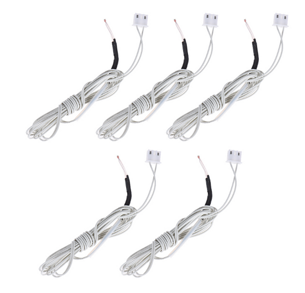 Anet 5pcs NTC 3950 100K ohm Thermistor Temperature Sensor with 1.1m Cable for RepRap Prusa i3 3D Printer